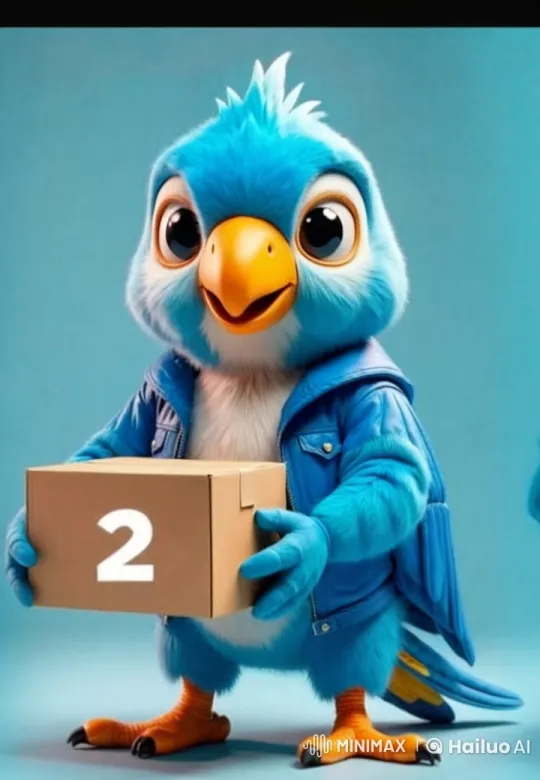 Cheerful Blue Bird Mascot Waves with Enthusiasm – AI Generated Video | Hailuo AI