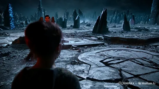 Lucifer Tempts a Soul in a Desolate Inferno – AI Generated Video | Hailuo AI