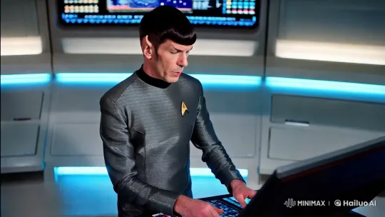 Spock in Futuristic Starfleet Setting – AI Generated Video | Hailuo AI