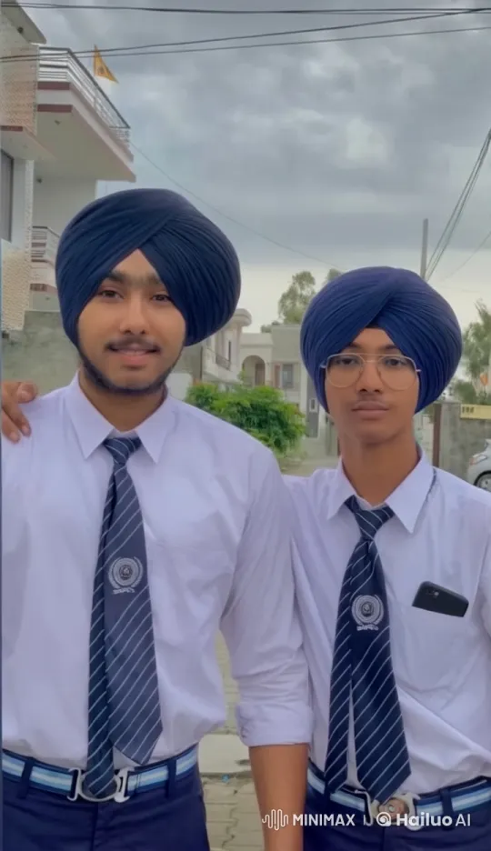 Two Men in Matching Outfits Share a Kiss Outdoors – AI Generated Video | Hailuo AI
