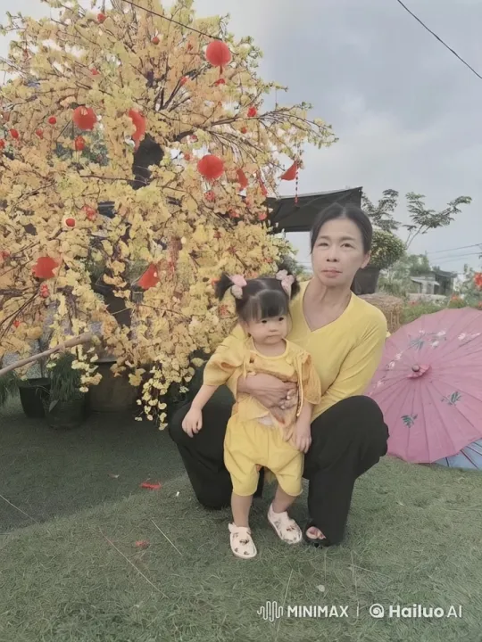 Child Practicing Kungfu Under Decorated Tree – AI Generated Video | Hailuo AI