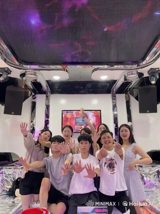 Neon-Lit Kung Fu Performance in Luxurious Setting – AI Generated Video | Hailuo AI