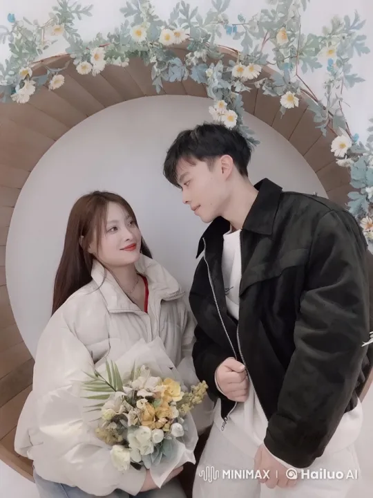 Couple Displays Martial Arts Prowess Against Floral Backdrop – AI Generated Video | Hailuo AI
