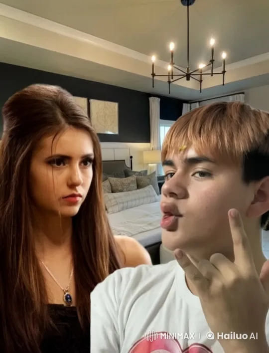 Young Couple Shares Tender Kiss in Cozy Bedroom – AI Generated Video | Hailuo AI