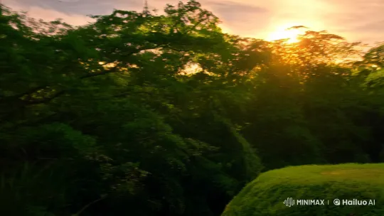 Ethereal Forest Scene with Contemplative Figure – AI Generated Video | Hailuo AI