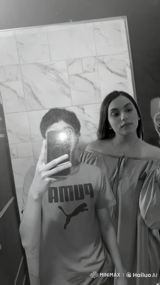 Teen Couple's Affectionate Moment in Bathroom – AI Generated Video | Hailuo AI