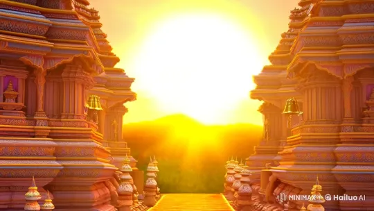 Animated Worship: Renuka Yellamma's Radiant Majesty – AI Generated Video | Hailuo AI
