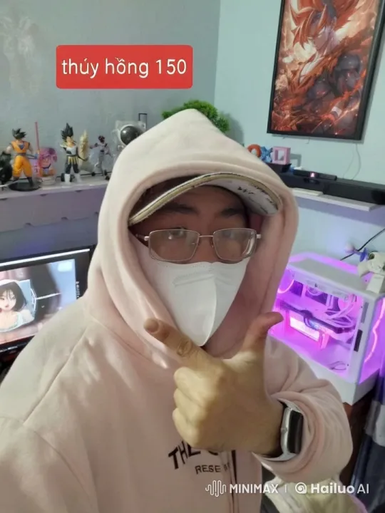 Anime-Themed Room: Shadowboxing with Dragon Ball Z Figures – AI Generated Video | Hailuo AI