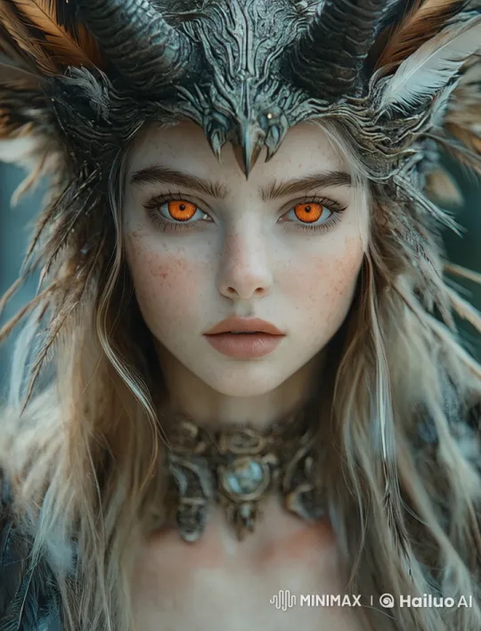 Cyberpunk Robotic Woman Showcases Futuristic-Nature Hybrid Style – AI Generated Video | Hailuo AI
