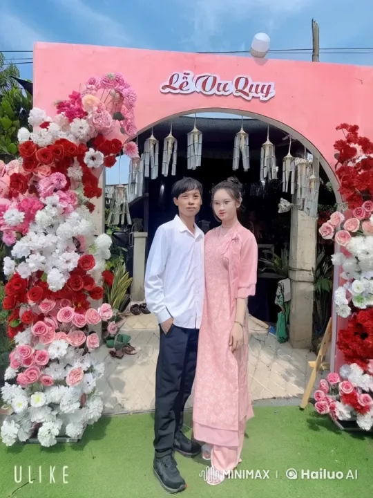 Couple Performs Graceful Martial Arts Under Floral Decor – AI Generated Video | Hailuo AI