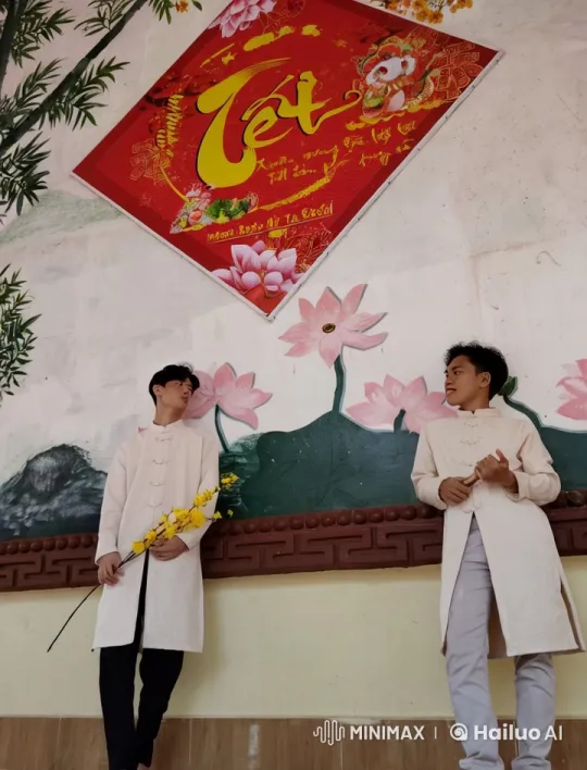Traditional Attire Kung Fu Duel at Tet Celebration – AI Generated Video | Hailuo AI
