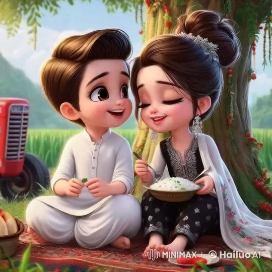 Children Enjoy Meal Under Tree in Countryside – AI Generated Video | Hailuo AI