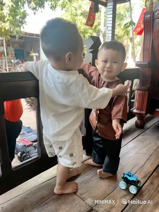 Children Engage in Playful Kungfu Dance Outdoors – AI Generated Video | Hailuo AI