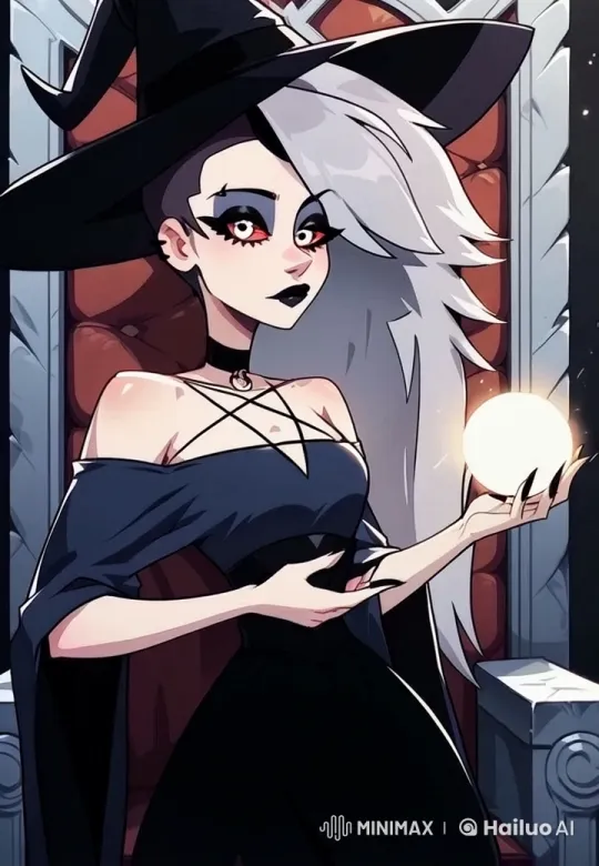 Human Loona as a Regal Witch in a Castle Throne Scene – AI Generated Video | Hailuo AI
