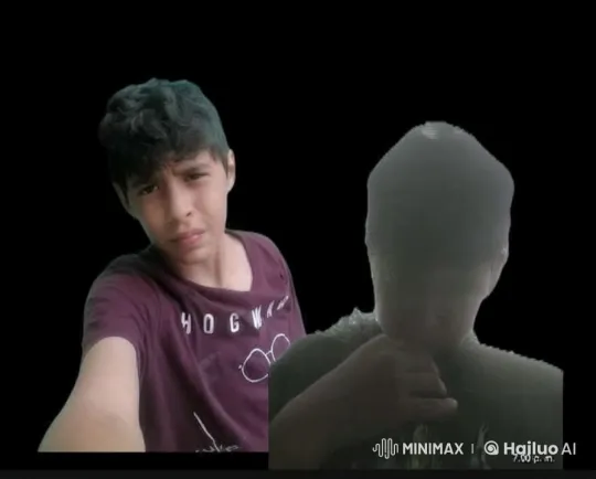 Boy in Hogwarts Shirt Takes Selfie with Friend Mimicking a Kiss – AI Generated Video | Hailuo AI
