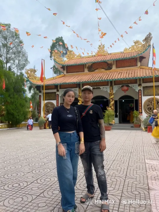 Couple Practicing Kungfu in Front of Temple – AI Generated Video | Hailuo AI