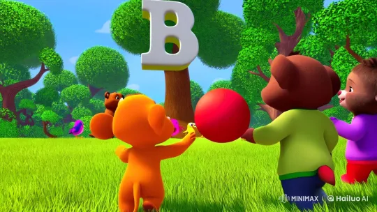 Bear and Birds Dance in Lively Forest Clearing – AI Generated Video | Hailuo AI