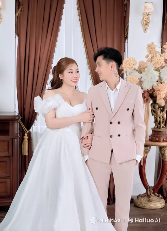 Elegant Couple's Graceful Combat in Wedding Finery – AI Generated Video | Hailuo AI