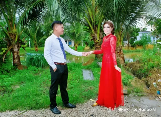 Couple Engages in Intense Kung Fu Fight Amidst Nature – AI Generated Video | Hailuo AI