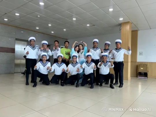 Sailors Perform Dynamic Martial Arts Choreography – AI Generated Video | Hailuo AI