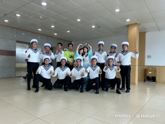 Choreographed Mock Combat in Uniforms and Colorful Attire – AI Generated Video | Hailuo AI