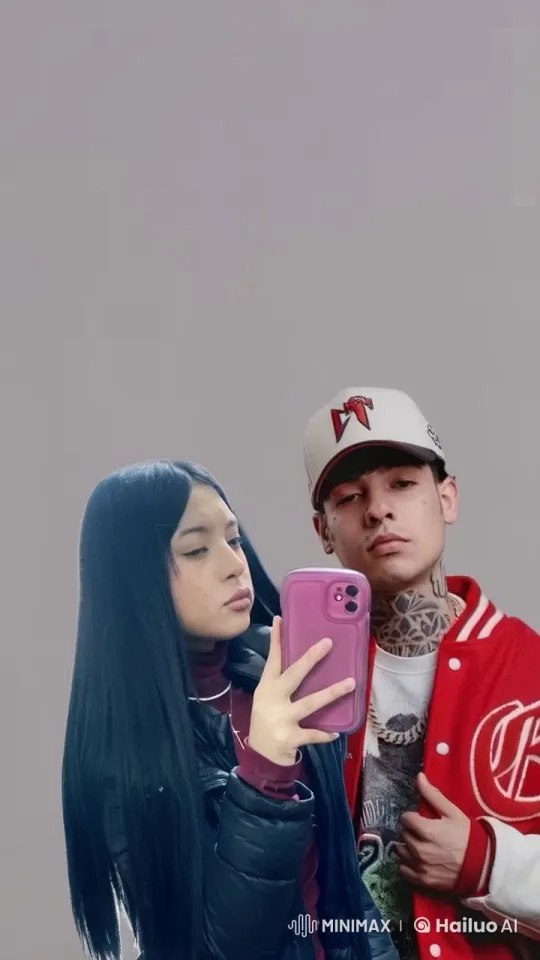 Couple Shares Intimate Moment in Gray Background – AI Generated Video | Hailuo AI