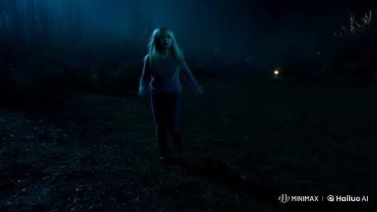 Young Woman's Terrifying Encounter with Monster in Nocturnal Backcountry – AI Generated Video | Hailuo AI