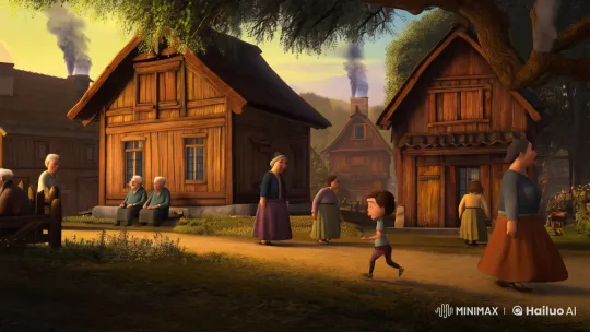 Village Morning: Rustic Charm and Serene Life – AI Generated Video | Hailuo AI