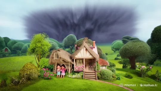 Family Reunites After Stormy Adventure with Compassionate Rabbit – AI Generated Video | Hailuo AI