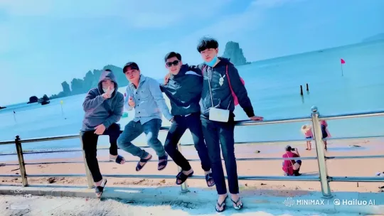 Young Men Showcase Kungfu Skills at Serene Beach – AI Generated Video | Hailuo AI