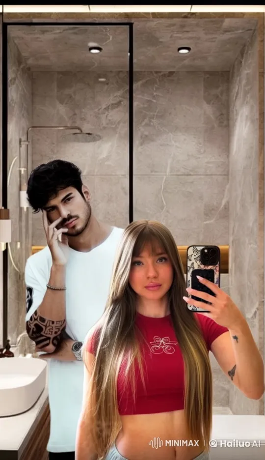 Affectionate Moment Captured in Live2D Animation – AI Generated Video | Hailuo AI