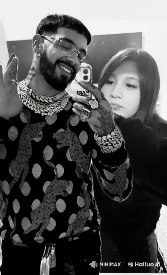 Affectionate Moment: Fashionable Duo Shares Kiss and Hug – AI Generated Video | Hailuo AI