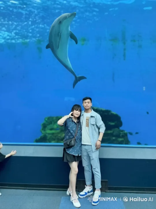 Synchronized Kung Fu and Dolphin Contrast Performance – AI Generated Video | Hailuo AI