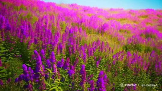 Serenity: A Colorful Meadow Morning Panorama – AI Generated Video | Hailuo AI