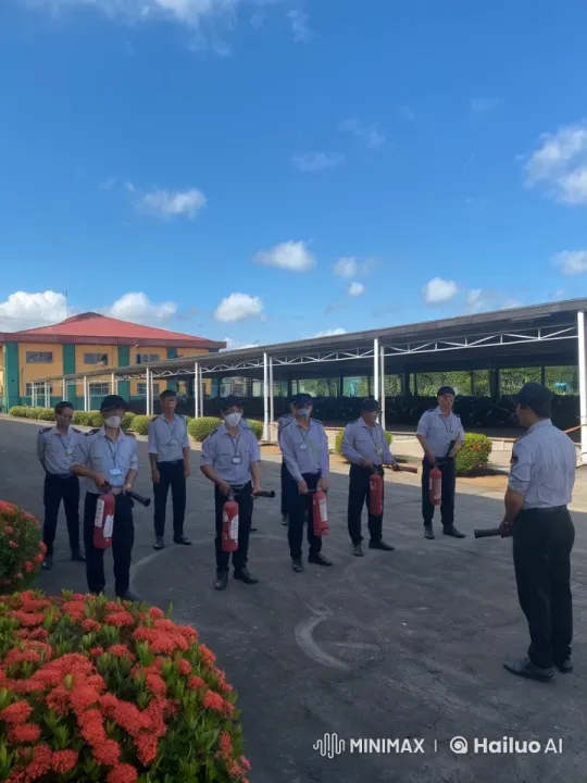Security Team Combines Safety Drill with Martial Arts Display – AI Generated Video | Hailuo AI
