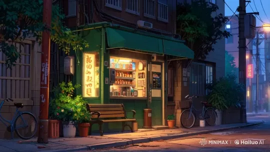 Cozy Convenience Store in Rainy Evening's Calm – AI Generated Video | Hailuo AI