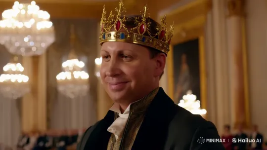 Royal Embrace: A Luxurious Ballroom Affection – AI Generated Video | Hailuo AI