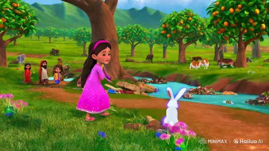 Amina and the Magical Rabbit Save the Stream – AI Generated Video | Hailuo AI