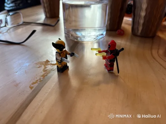 LEGO Wolverine vs Deadpool: Dynamic Mini Battle – AI Generated Video | Hailuo AI