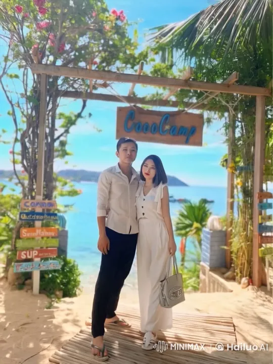 Synchronized Kungfu at CocoCamp's Scenic Beachfront – AI Generated Video | Hailuo AI