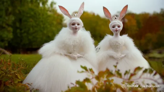 Ethereal Dolls Dance in Autumnal Wonderland – AI Generated Video | Hailuo AI