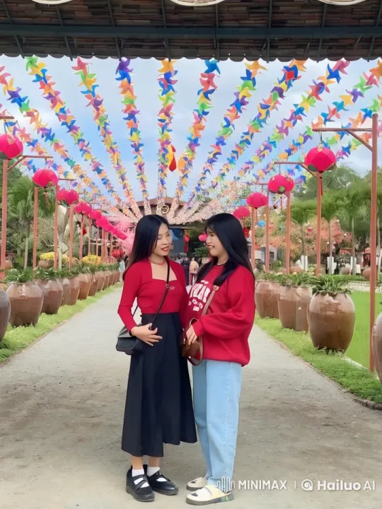 Friends Perform Kungfu in Festive Festival Setting – AI Generated Video | Hailuo AI