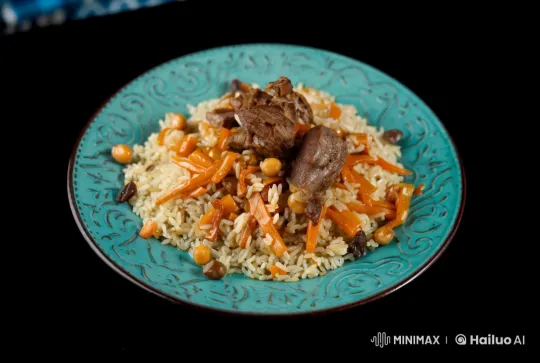 Magical Animated Pilaf Culinary Display – AI Generated Video | Hailuo AI