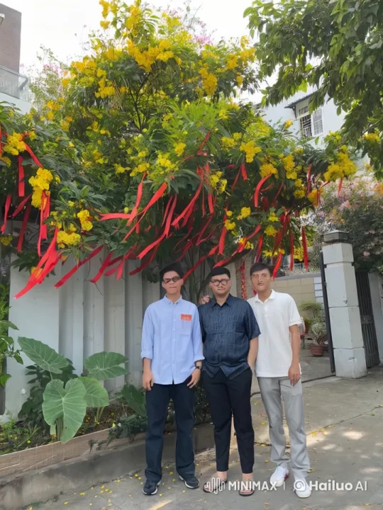 Friends Displaying Kung-Fu Skills in a Flowering Backyard – AI Generated Video | Hailuo AI
