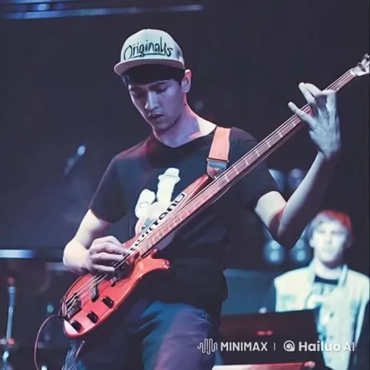 Bassist Leaps into Crowd at Live Rock Concert – AI Generated Video | Hailuo AI