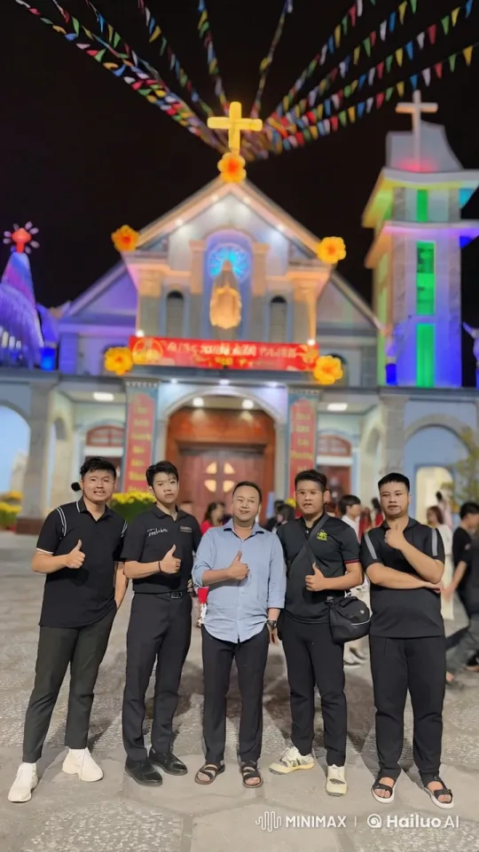 Martial Arts Display in Front of Decorated Building – AI Generated Video | Hailuo AI