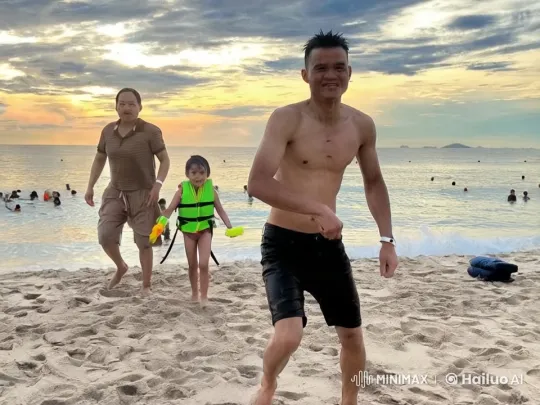 Beach Martial Arts Practice with Colorful Sunset – AI Generated Video | Hailuo AI