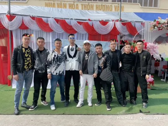 Men Perform Kung Fu Demonstration at Communal Event – AI Generated Video | Hailuo AI