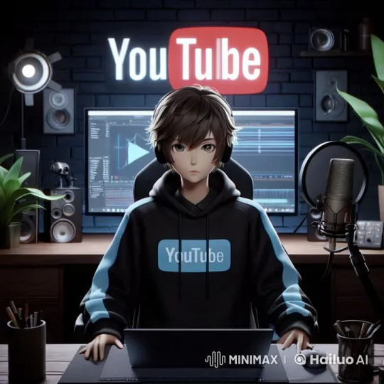 YouTuber at Work Live Wallpaper – AI Generated Video | Hailuo AI