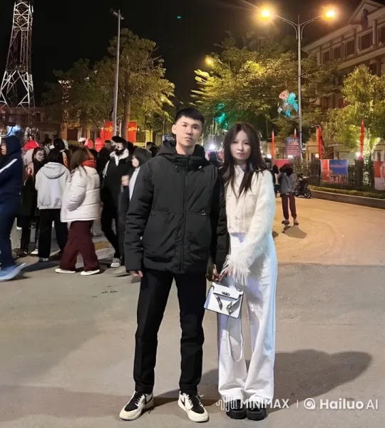 Nighttime Street Kungfu Performance by Agile Duo – AI Generated Video | Hailuo AI